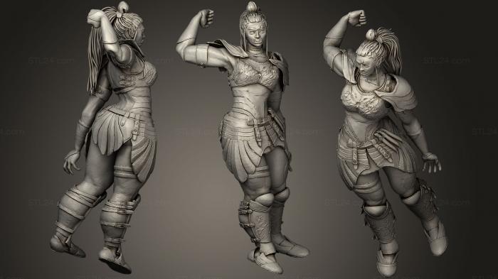 Figurines simple (Orc Female1 fixed, STKPR_0963) 3D models for cnc